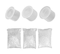 Tappi per inchiostri per tatuaggi, a lunga durata, per inchiostri per tatuaggi, in silicone, per sopracciglia, occhi, con base (14 x 12 mm (1000 pezzi)