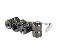 Tappi per la pressione dei pneumatici, tappi per valvole dei pneumatici, stelo nero, per ugelli, a prova di perdite, per moto, camion, bici, la maggior parte dei veicoli, moto, valvola