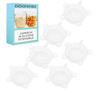 Tappi per Lattine Tazze Bicchieri Riutilizzabili 6 pezzi | Senza BPA, Ecologico, Resistente alle alte e basse temperature, Lavabile in lavastoviglie