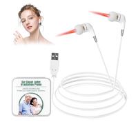 Tappi per le orecchie a infrarossi, auricolari a infrarossi per naso e orecchie, dispositivo di acufene portatile, per terapia a luce rossa, per ridurre il rumore e aiutare il sonno