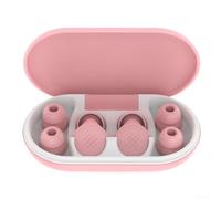 Tappi per le orecchie con cancellazione avanzata del rumore per dormire, nuotare, studiare e utilizzare in biblioteca con riduzione del suono di 45 dB e design ergonomico in silicone (rosa)