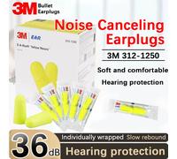Tappi per le orecchie con cancellazione del rumore 3M Tappi per le orecchie con isolamento acustico 312-1250 Tappi per le orecchie antirumore per l'apprendimento del sonno Protezione dell'udito.