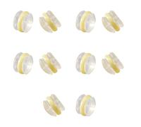 Tappi per le orecchie in silicone in ceramica, eleganti, leggeri, morbidi e confortevoli, ipoallergenici, comodi e comodi, tappi per le orecchie per allergie ai metalli, Misura unica, come descritto