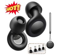 Tappi per le orecchie in silicone per dormire 25dB Protezione dell'udito con cancellazione del rumore Tappi per le orecchie riutilizzabili per la messa a fuoco del sonno Concerti Lavoro Studio
