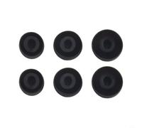 Tappi per le orecchie per huawei FreeBuds 5i, in silicone con slot per schede antiscivolo, accessori per auricolari in gomma morbida per uso tutto il giorno, varie dimensioni (nero)