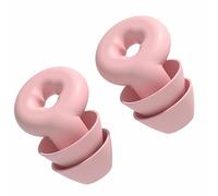 Tappi per le orecchie riutilizzabili rosa, con cancellazione del rumore, impermeabili, in silicone morbido