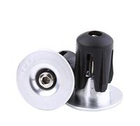 Tappi per manubrio bici, Manopole per manubrio bicicletta, Tappi per manubrio in alluminio, Tappi per manubrio BMX MTB(Argento)
