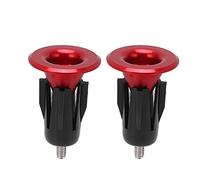 Tappi per manubrio universali indossabili in lega di alluminio da 2 pezzi (Rossa)