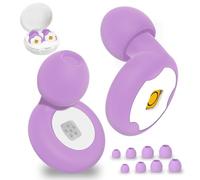 Tappi per Orecchie Antirumore, Comfort Leggero, Ear Plugs Riutilizzabili, per Concerti e Festival, Eventi dal Vivo e Biblioteche, Sport, DJ, Moto e Movida - Riduzione dei Rumori da 28 dB (Viola)