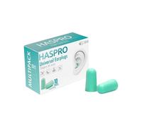 Tappi per orecchie in schiuma Multi10 - colore verde menta Haspro (20 pezzi)