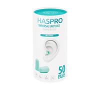 Tappi per orecchie in schiuma Tube50 - colore menta, Haspro (100 pezzi)