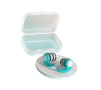Tappi per orecchie in silicone per la riduzione del rumore - Riutilizzabili, confortevoli, perfetti per dormire, studiare e viaggiare Green