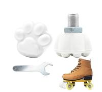 Tappi per Pattini, Tappi per marmellata per Pattini a rotelle, 2 x fermaporta con Chiave per Pattini, Cuscinetti per Blocco Freno Regolabili, per Pattini a rotelle