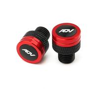 Tappi per specchietti Accessori Per Motociclette Tappi Per Stelo Valvola Pneumatici Tappo A Vite Per Foro Specchietto Retrovisore Per HONDA ADV150 ADV 350 150 ADV350 ADV160(Red)