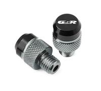 Tappi per specchietti Copri Tappo A Vite Per Specchietto Retrovisore In Lega 10MM Accessori Moto Per SUZUKI GSR750 GSR600 GSR400 GSR 750 600 400 Tutti Gli Anni(Grey)