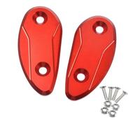 Tappi per specchietti Piastra Di Bloccaggio Per Foro Specchietto Retrovisore Per Moto, Base Con Codice Telaio Per Honda CBR1000RR 1000 RR 2008 2009-2017(Red)