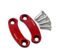 Tappi per specchietti Piastra Di Bloccaggio Per Moto, Copriforo Specchietto Retrovisore, Codice Telaio, Per Kawasaki Per Ninja 400 2018 2019 2020 2021 2022 2023 2024(Red)