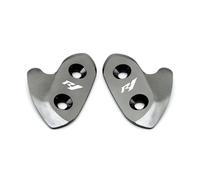 Tappi per specchietti Piastra Di Bloccaggio Per Moto, Copriforo Specchietto Retrovisore, Codice Telaio, Per Yamaha YZF R1 R1M 2015 2016 2017 2018 2019(Grey)