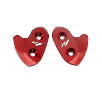 Tappi per specchietti Piastra Di Bloccaggio Per Moto, Copriforo Specchietto Retrovisore, Codice Telaio, Per Yamaha YZF R1 R1M 2015 2016 2017 2018 2019(Red)