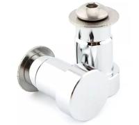Tappi per spina per foro specchio da 1 pollice per bonneville thruxton America compatibile con le motociclette Hinckley Twins(Color Name: Chrome)