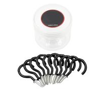 Tappi per tende a vite, 10 pezzi chiodi in acciaio - Con vite di design a gancio nel bastone della tenda - per attività all'aperto tra cui picnic, escursionismo, campeggio, patio giardino e