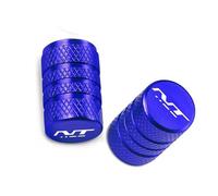 Tappi per valvole Accessori Moto In Alluminio Ruota Valvola Della Gomma Stelo Tappi Coperture Per Honda NT1100 NT 1100 2022(Blue)