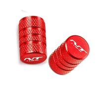 Tappi per valvole Accessori Moto In Alluminio Ruota Valvola Della Gomma Stelo Tappi Coperture Per Honda NT1100 NT 1100 2022(Red)