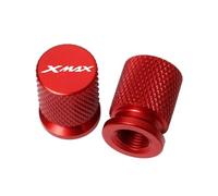 Tappi per valvole Accessori Per Tappo Di Copertura Stelo Porta Dell'aria Pneumatico In Alluminio CNC Per Valvola Della Gomma Motociclo Per Yamaha XMAX 125 250 300 400 Tutto L'anno(Red)