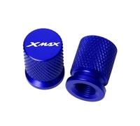 Tappi per valvole Accessori Per Tappo Di Copertura Stelo Porta Dell'aria Pneumatico In Alluminio CNC Per Valvola Della Gomma Motociclo Per Yamaha XMAX 125 250 300 400 Tutto L'anno(Blue)