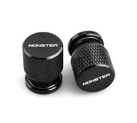 Tappi per valvole di motociclette Per Ducati Monster 695 696 796 797 937 821 1100 1200 1200R S4r CNC Moto Tappo Valvola Della Gomma Copertura Dello Stelo Bouchon Spina Accessori(Black)