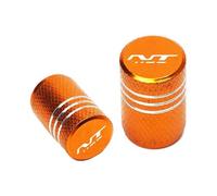 Tappi per valvole Per Honda NT1100 NT 1100 2022 Tappi Valvola Della Gomma Rotella Copertura Antipolvere CNC In Lega Di Alluminio Accessori Moto(Orange)