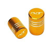 Tappi per valvole Per Honda NT1100 NT 1100 2022 Tappi Valvola Della Gomma Rotella Copertura Antipolvere CNC In Lega Di Alluminio Accessori Moto(Gold)