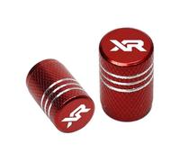 Tappi per valvole Per Honda XR 230 250 400 650 R XR230 XR250 XR400 Per MOTARD XR650R Moto Di Alluminio CNC Valvola Della Gomma Porta Aria Stem Tappo Copertura(Red)
