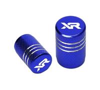Tappi per valvole Per Honda XR 230 250 400 650 R XR230 XR250 XR400 Per MOTARD XR650R Moto Di Alluminio CNC Valvola Della Gomma Porta Aria Stem Tappo Copertura(Blue)