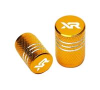 Tappi per valvole Per Honda XR 230 250 400 650 R XR230 XR250 XR400 Per MOTARD XR650R Moto Di Alluminio CNC Valvola Della Gomma Porta Aria Stem Tappo Copertura(Gold)