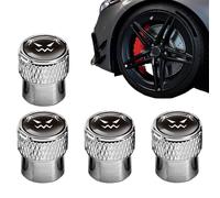 Tappi Per Valvole Pneumatici,Set In Alluminio Impermeabile - E Coperchi Per Valvole Per Pneumatici Auto,per Ciclismo, Bicicletta, Moto, Auto, Camion, SUV, Berlina