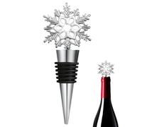 Tappi Per Vino Con Di Neve - Sigillatore Per Vino In Metallo Natalizio Riutilizzabile, Tappo Per Bottiglia Festivo Ermetico | Soluzione Di Lunga Durata Per Sigillare Le Vostre Bevande, Champagn