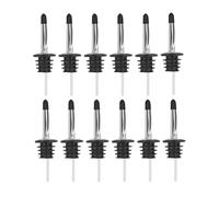 Tappi per vino, confezione da 12 versatori per bottiglie di liquore, beccuccio per bottiglie, dispenser per olio d'oliva in acciaio inox, tappi antipolvere per decanter (12 cappelli corti)