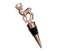 Tappi per Vino Natalizi, Tappo per Bottiglie di Vino Decorativo a Forma di Cervo, Sigillante Ermetico per Bevute per Home Bar per Bevande Aceto Olio Champagne