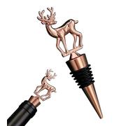 Tappi per Vino Natalizi | Tappo per Bottiglie di Vino Decorativo a Forma di Cervo,Sigillante Ermetico per Bevute per Home Bar per Bevande Aceto Olio Champagne