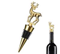 Tappi per Vino Natalizi - Tappo per Bottiglie di Vino Decorativo a Forma di Cervo,Sigillante Ermetico per Bevute per Home Bar per Bevande Aceto Olio Champagne