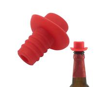 Tappi Per Vino Per Cappelli - Salvavino Riutilizzabile In Silicone Con Guarnizione In Silicone | Strumento Per Sigillare Il Design Del Cappello A Cilindro Per Succhi, Champagne E Vini