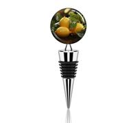 Tappi per vino sottovuoto divertente tappo per vino al limone fresco tappi per bottiglie di vino a tenuta stagna tappi per risparmiare bottiglie di vino riutilizzabili sigillanti per mantenere il vino