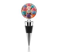 Tappi per vino sottovuoto divertente tappo per vino cupcake di compleanno tappi per bottiglie di vino a tenuta stagna tappi per risparmiare pompa di vino tappi riutilizzabili sigillanti per bottiglie
