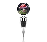 Tappi per vino sottovuoto divertente tappo per vino funghi nell'erba Tappi per bottiglie di vino a prova di perdite Tappi per risparmiare pompa di vino Tappi riutilizzabili per bottiglie di vino per