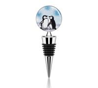 Tappi per vino sottovuoto divertente tappo per vino I Love Penguins Tappi per bottiglie di vino a tenuta stagna Tappi per risparmiare pompa di vino Tappi riutilizzabili per bottiglie di vino per