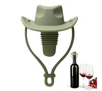 Tappi per Vino - Tappo per Vino in Silicone a Forma di Cappello da Cowboy | Accessorio da Cucina Ermetico e Riutilizzabile per Vodka Brandy Raduni Matrimoni BBQ