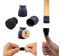 Tappi protettivi per gambe di sedie da 2,3 cm a 3,3 cm, per gambe di mobili, protezioni per gambe di sedie per pavimenti in legno, cuscinetti in silicone con feltro, senza graffi, nessun rumore