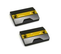 Tappi Serbatoi Freno Per Varadero XL1000 XL125 XL 1000 125 V Accessori Moto CNC Serbatoio Freno Anteriore Coperchio Serbatoio Fluido Tappo Coppa Olio(Yellow)