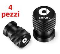 Tappi SMART copri valvola per ruota alluminio gomme pneumatici auto 4 Pz.
